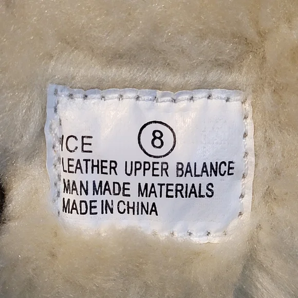 Y2K Report Icon Womens Lace-UpTan Suede Boots Faux Fur Size 8 - Picture 13 of 15